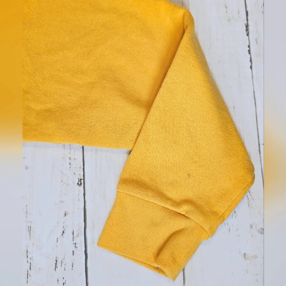 Victoria's Secret PINK Yellow & Black Pullover Cowl Neck Drawstrings w/pockets - Picture 7 of 7